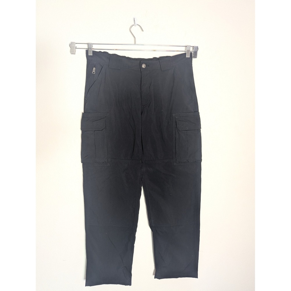 Duluth Trading Co Mens Dry on the Fly Cargo Pants Black Nylon L x 32 59311